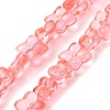 Transparent Glass Beads Strands GL-CBAAE04-01H-1