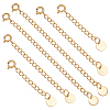 6Pcs 3 Styles 304 Stainless Steel End with Chains FIND-UN00027-1
