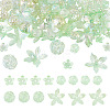 94Pcs 4 Styles Transparent Acrylic Beads TACR-TA0001-84-2