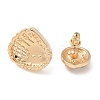 Brass Micro Pave Cubic Zirconia Stud Earrings EJEW-Z080-03G-02-4