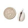 Natural Mixed Shell Pendants PALLOY-JF03799-2