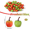60Pcs 2 Colors Foam Imitation Apple DJEW-CA0001-43-2
