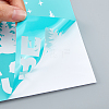 Olycraft 8 Patterns Self-Adhesive Silk Screen Printing Stencil DIY-OC0004-007-3