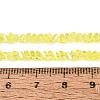 Electroplate Transparent Glass Beads Strands EGLA-Q139-01A-A16-4