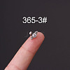 316L Surgical Stainless Steel Micro Pave Clear Cubic Zirconia Cartilage Earrings WG35966-03-1