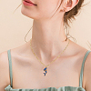 6Pcs 304 Stainless Steel Paperclip Chain Necklaces NJEW-SC0001-57B-G-6