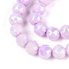 Anti-Tarnish Electroplate Glass Beads Strands X-GLAA-N010-6mm-04-2