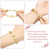 1Pc Adjustable Flower Vacuum Plating 304 Stainless Steel Bangles for Women BJEW-YW0001-16-2