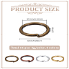 16G 4 Colors Iron Open Jump Rings IFIN-LP0001-09-2