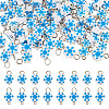100Pcs 2 Style Christmas Handmade Polymer Clay Pendant and Connector Charms PALLOY-TAC0250-2