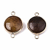Natural Agate Links Connectors LS-G-N326-85D-2
