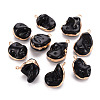 Electroplate Freshwater Shell Pendants SHEL-T018-12G-08-1