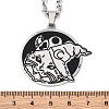 304 Stainless Steel Pendant Necklaces NJEW-C066-03P-3