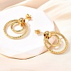 201 Stainless Steel Earrings EJEW-Q026-02G-B-5