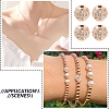 10Pcs Round Brass Micro Pave Cubic Zirconia Beads ZIRC-YW0001-26B-6
