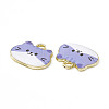 Painted Alloy Pendants PALLOY-P288-02G-3