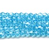 Transparent Electroplate Glass Beads Strands EGLA-A039-T3mm-A19-1