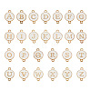 26Pcs Alloy Enamel Letter A~Z Connector Charms FIND-TAC0028-14A-1