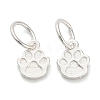 925 Sterling Silver Paw Print Charms STER-P071-07S-1