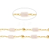 3.28 Feet Handmade Natural Rose Quartz Beaded Chains X-CHC-E021-01D-2