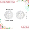 60Pcs Natural Shell Buttons BUTT-WR0001-33-2