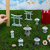 8Pcs 8 Styles PVC Lighthouse Display Decorations DJEW-FG0001-40-3