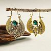Moth Alloy Hoop Earrings WH-WGD1211-01-2
