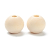 Natural Unfinished Wood Beads LS-WOOD-XCP0001-19E-2