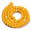 Opaque Solid Color Imitation Jade Glass Beads Strands LS-GLAA-F029-P4mm-D04-2