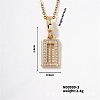 Chic Abacus Brass Pendant Necklace Vintage Fashion Accessory Classic Elegant Style ST8976-3-1