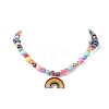 Rainbow Theme Bracelets & Necklaces Sets for Kids SJEW-JS01266-9