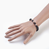 Natural Lava Rock Beads Stretch Bracelets BJEW-JB03901-5
