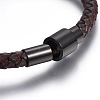 Leather Braided Cord Bracelets BJEW-E352-04A-B-3
