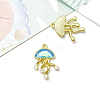 Jellyfish Golden Alloy Pendants PW-WGE540B-04-1