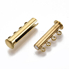 201 Stainless Steel Magnetic Slide Lock Clasps X-STAS-S079-159G-3
