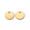 201 Stainless Steel Stamping Blank Tag Pendants STAS-T058-8mm-G-2