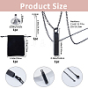 1Pc 304 Stainless Steel Cuboid Pendant Urn Ashes Necklaces NJEW-FH0001-35A-2