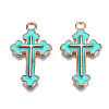 Alloy Enamel Pendants ENAM-S121-059F-3