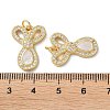Brass Micro Pave Cubic Zirconia Pendants KK-B083-39C-G-3