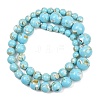 Synthetic Turquoise and Sea Shell Assembled Graduated Beads Strands GG-CBA2AE1-A07-D-5