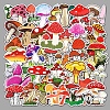 50Pcs 50 Styles Mushroom Pattern Waterproof PVC Plastic Scrapbook Stickers STIC-PW0001-377-5