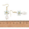 Anti-Tarnish Electroplate Bicone Glass Pearl Teardrop Beads Dangle Earrings EJEW-MZ00765-01-4