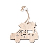 Christmas Wood Pendant Decorations HJEW-K038-01B-3