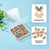 48Pcs 12 Styles Alloy Enamel Connector Charms ENAM-TA0001-59-12