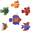 6Pcs 6 Styles Handmade Lampwork Pendants LAMP-YW0001-56-1