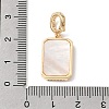 Natural Shell Carved Pendants KK-N290-07G-3
