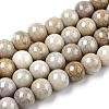 Ombre Effect Dyed Crackle Glass Beads X1-GLAA-T031-10mm-01V-1