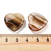Heart Tigerskin Glass Worry Stone G-C134-06A-04-3