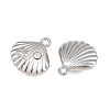 304 Stainless Steel with Crystal Rhinestone Charms RB-CBABFDA-11F-P-2