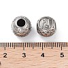 304 Stainless Steel Rhinestone European Beads STAS-A092-10N-P-3